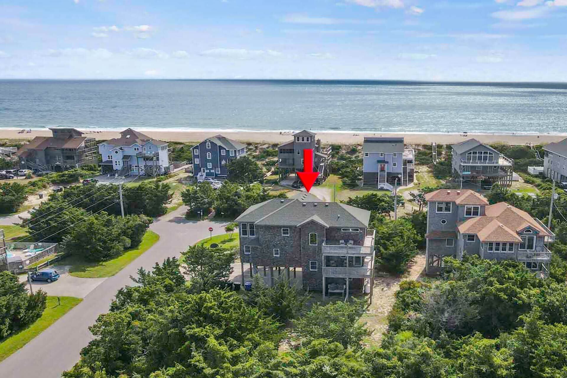 Semi-Oceanfront Home in Avon With Pool, Hot Tub, and Game Room