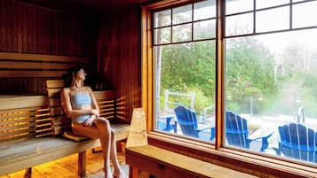 Couples treatment room(s), sauna, hot tub, body treatments