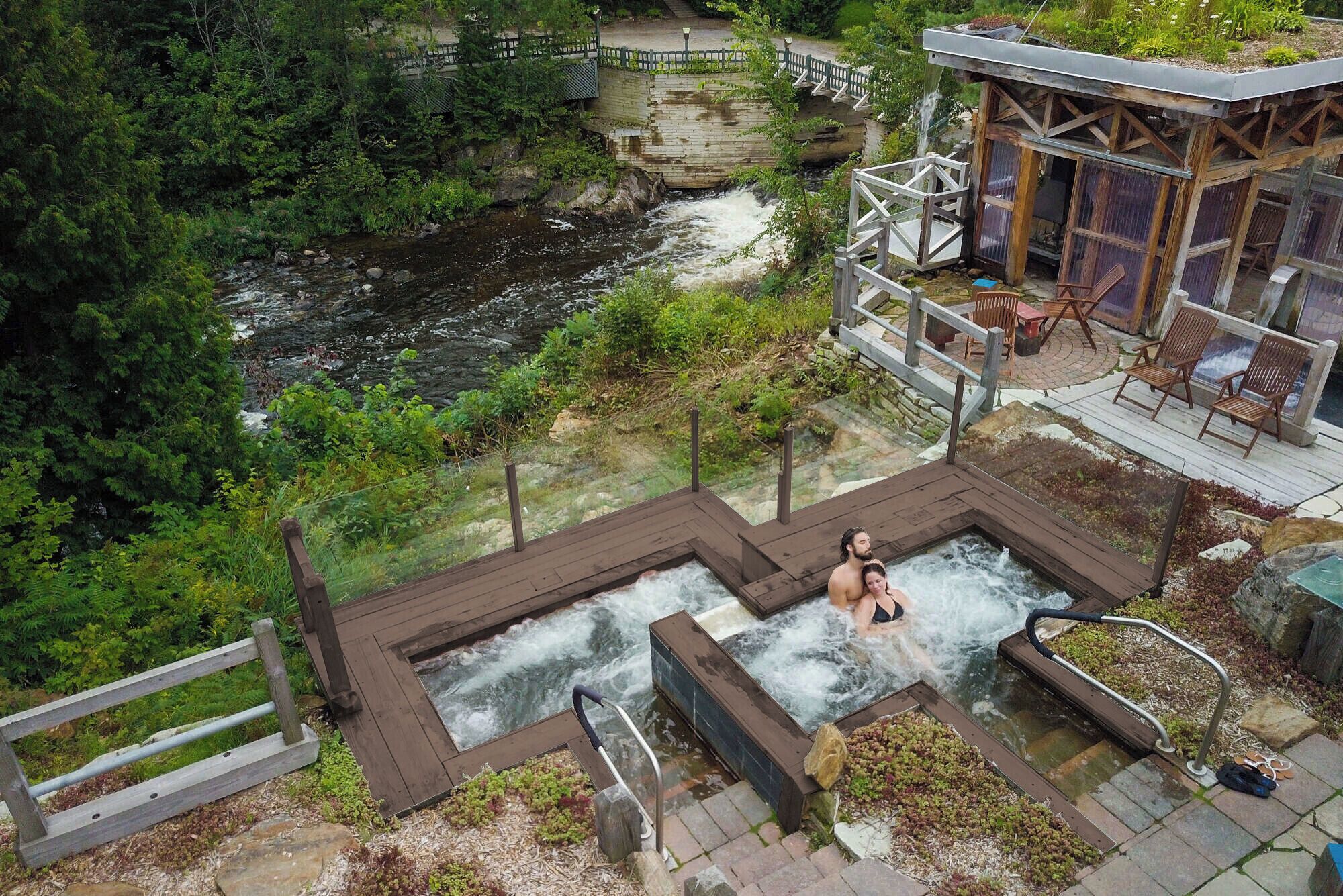 Couples treatment rooms, sauna, hot tub, body treatments