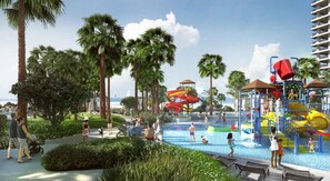Outdoor pool - Kingston Residences Ocean Front Condos (Myrtle Beach)