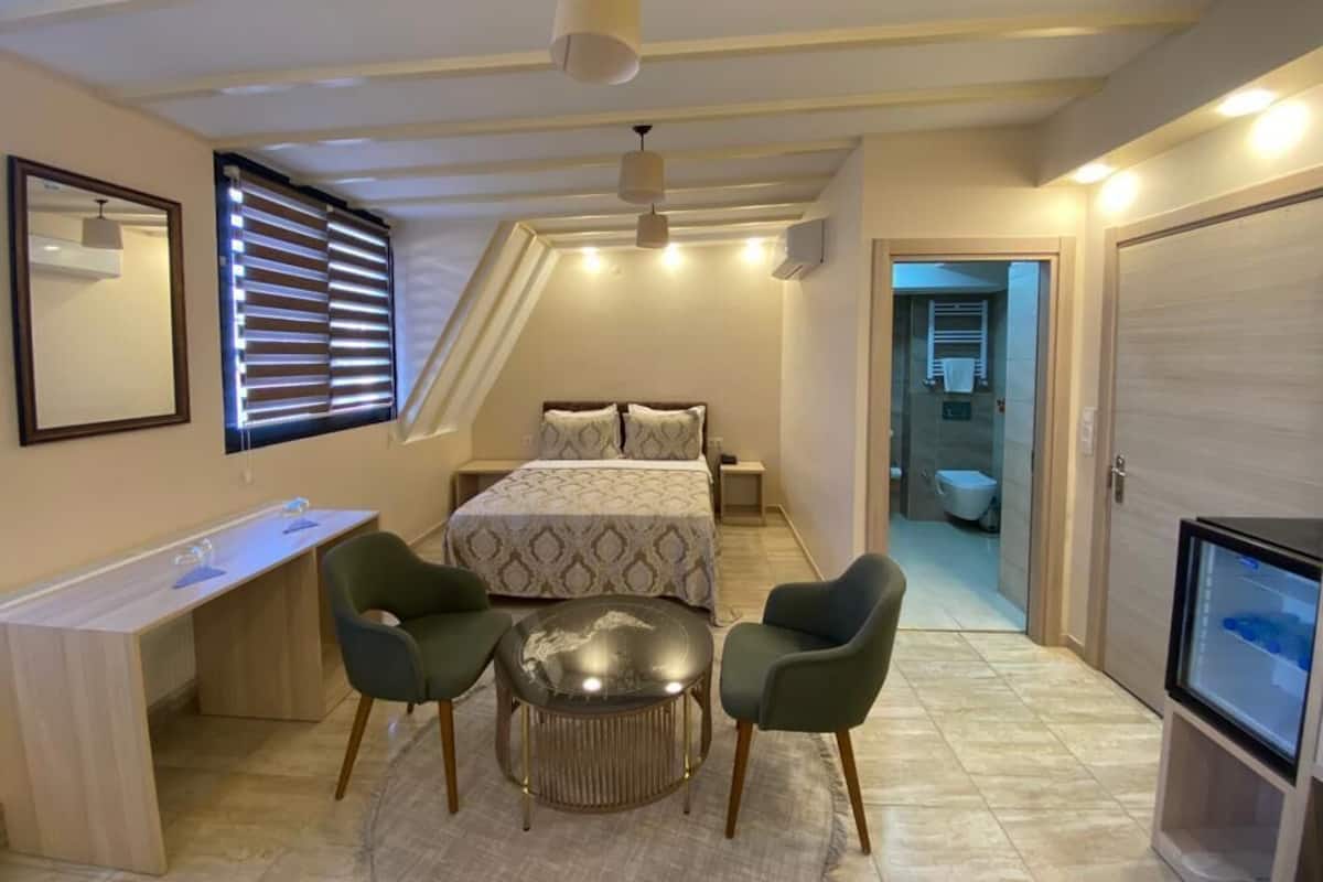 Familien-Dreibettzimmer | Bettwäsche aus ägyptischer Baumwolle, hochwertige Bettwaren, Minibar