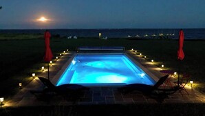Pool - Waterfront Home with Pool, Hot Tub, Dock & Sunset Views – Near St. Michaels (Tilghman Island)