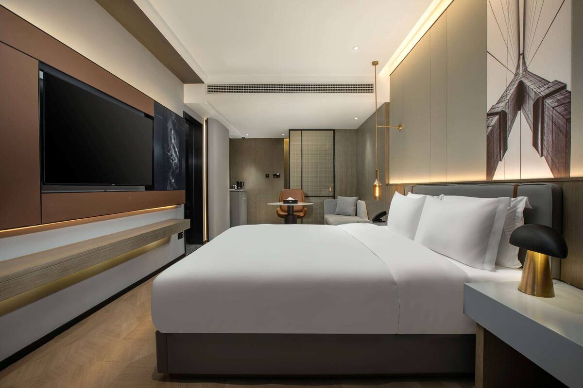 Kamar Deluks, 1 Tempat Tidur King, Bebas Asap Rokok | Meja kerja dan Wi-Fi gratis