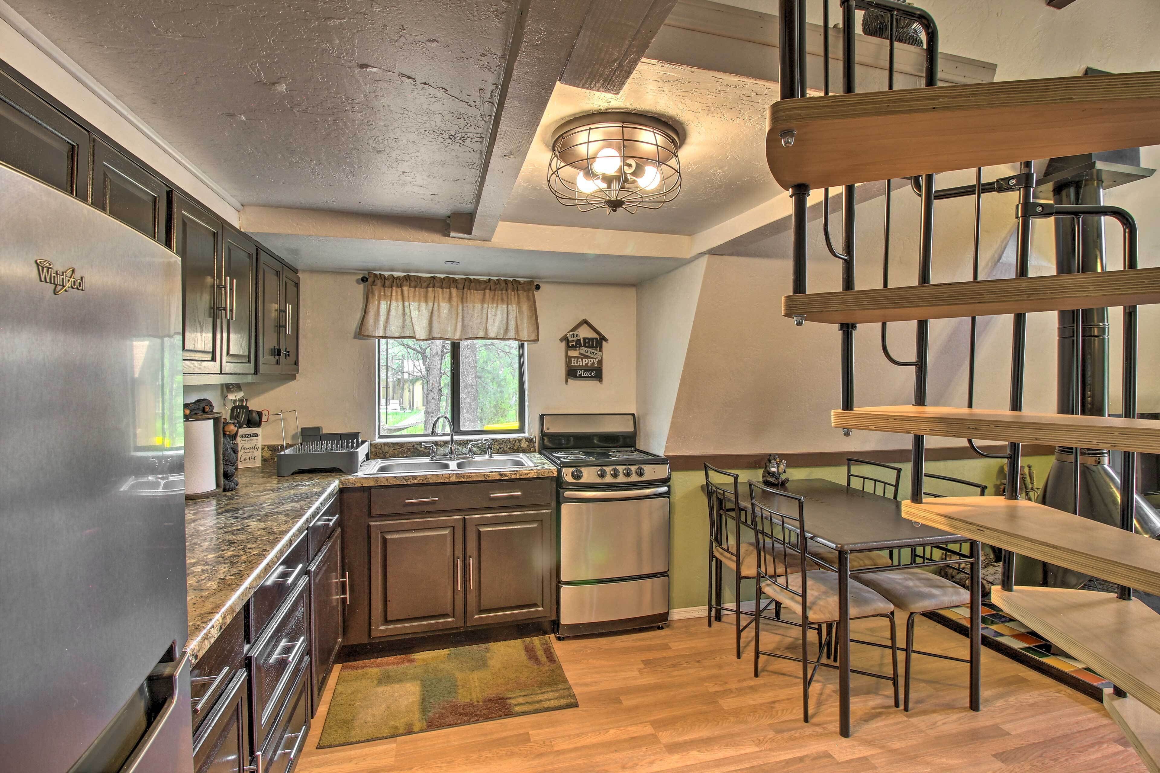 Cozy A-Frame Cabin in Overgaard: Pets Welcome