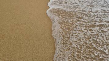 Beach nearby, sun loungers