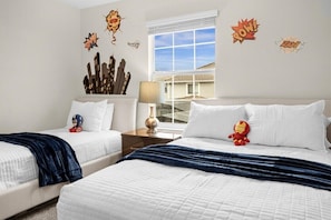 4 bedrooms, iron/ironing board, travel crib, WiFi