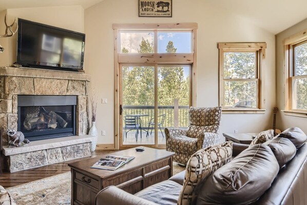 TV, fireplace, DVD player