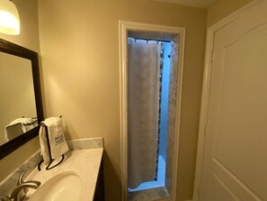Shower, soap, shampoo