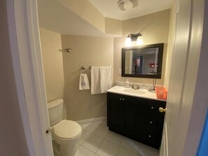 Shower, soap, shampoo