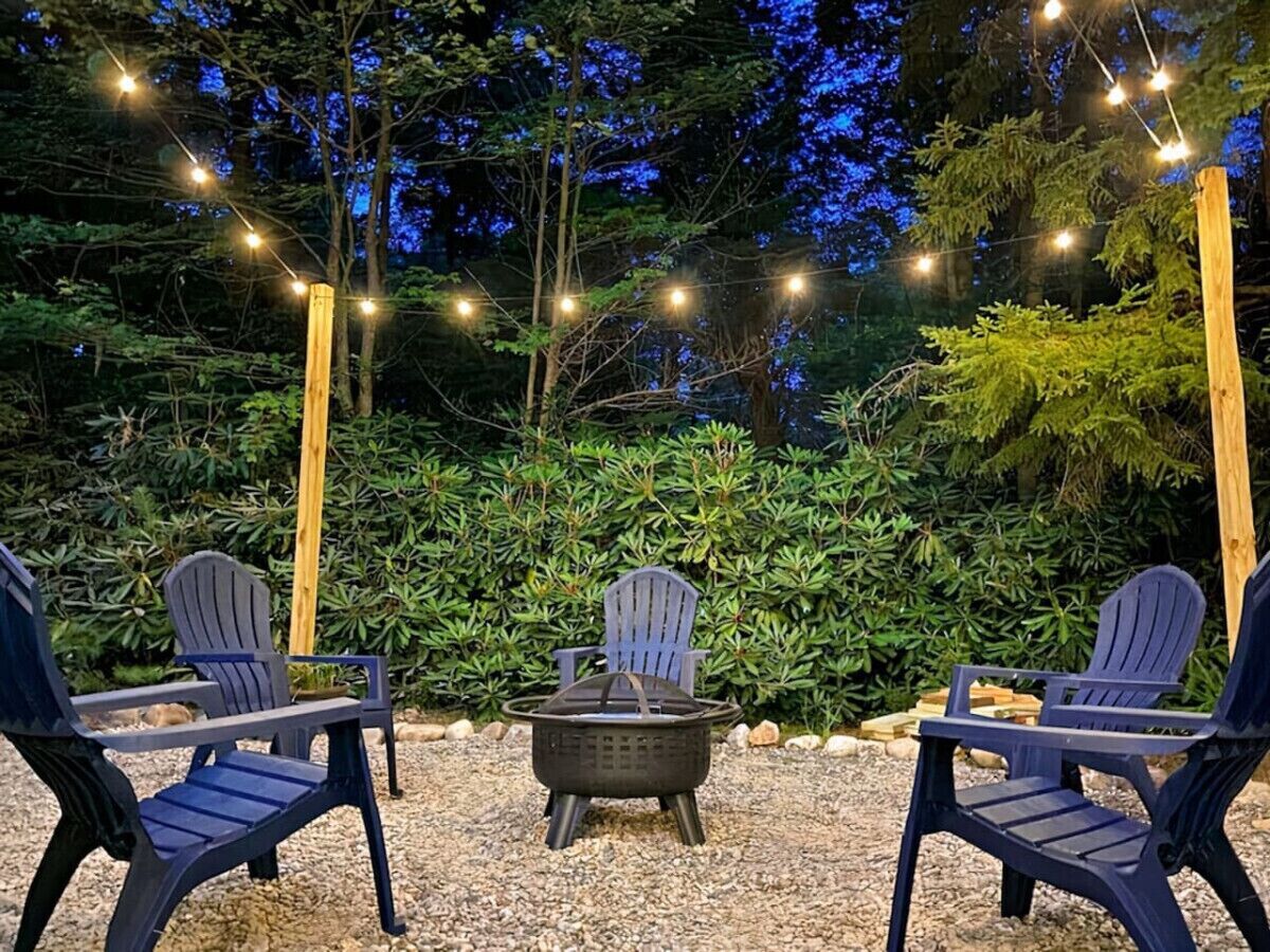 Outdoor Patio Dreams! Fire Pit + Hot Tub & more