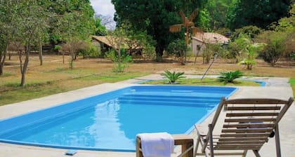Rustic Farm with Pool Near Curvelo