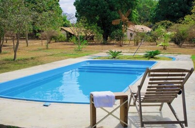 Rustic Farm with Pool Near Curvelo 