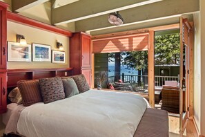 House, Multiple Beds, Balcony, Beach View | 3 bedrooms, free WiFi, bed sheets - Beachfront Ski Cabin (Incline Village)