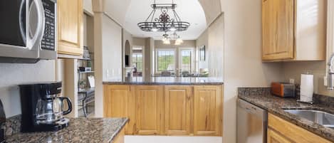 Condo, Multiple Beds, Balcony, Mountain View (Blue Bird Hideaway) | Private kitchen | Coffee/tea maker, dining tables