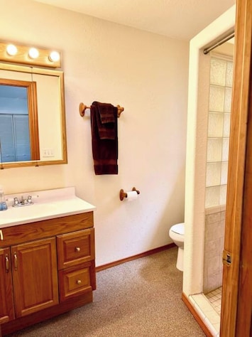 Bathroom with walk-in shower