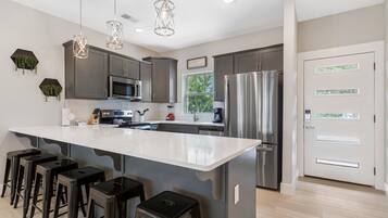 House, Multiple Beds, Patio (Hilltop Haven at Table Rock) | Private kitchen | Coffee/tea maker, dining tables