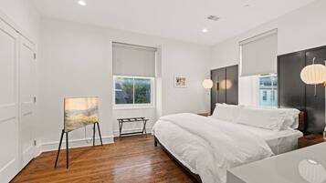 2 bedrooms, iron/ironing board, travel crib, WiFi
