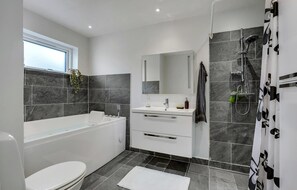 Shower, hair dryer