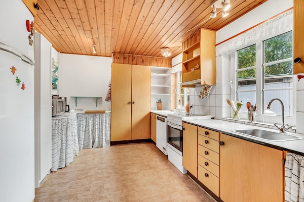 Frigorífico, placa de cocina, lavavajillas y cafetera o tetera