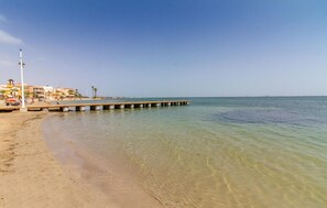 Vlak bij het strand
