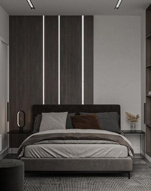 2 Schlafzimmer, Zimmersafe, Schreibtisch, Bügeleisen/Bügelbrett