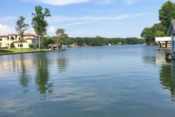 Beautiful lake views from the pier on the property