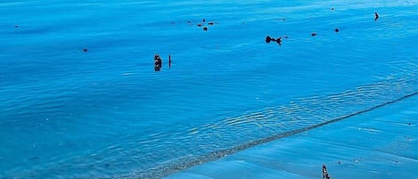 Beach nearby, sun-loungers