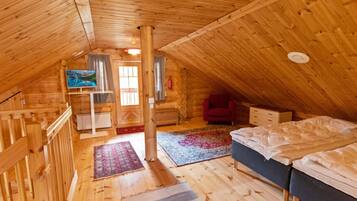 2 slaapkamers, een bureau, internet