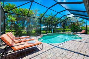 A heated pool