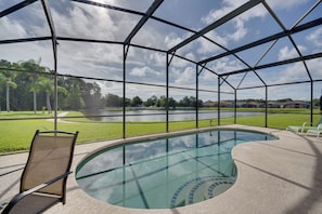 Una piscina riscaldata