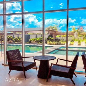 Outdoor pool - AZRA Bacolod at Mesavirre - Deluxe Studio Unit with Pool and Gym (Bacolod City)