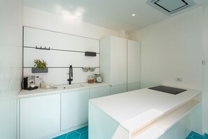 Frigorífico, horno, placa de cocina y lavavajillas