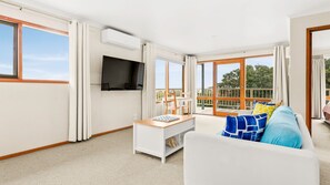 TV, fireplace, ping pong, books