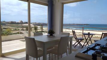 Premium Apartment, 1 Bedroom, Terrace, Sea View | Beach/ocean view