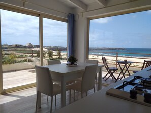 Premium Apartment, 1 Bedroom, Terrace, Sea View | Beach/ocean view - Cá Marta - The flat with sea view (Boa Vista)