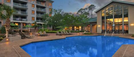 Indoor pool, outdoor pool