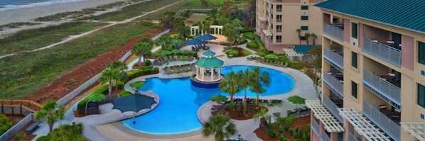 Indoor pool, outdoor pool