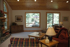 TV, caminetto, lettore DVD