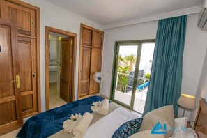 4 Schlafzimmer, Zimmersafe, kostenloses WLAN, Bettwäsche