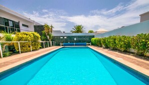 A heated pool