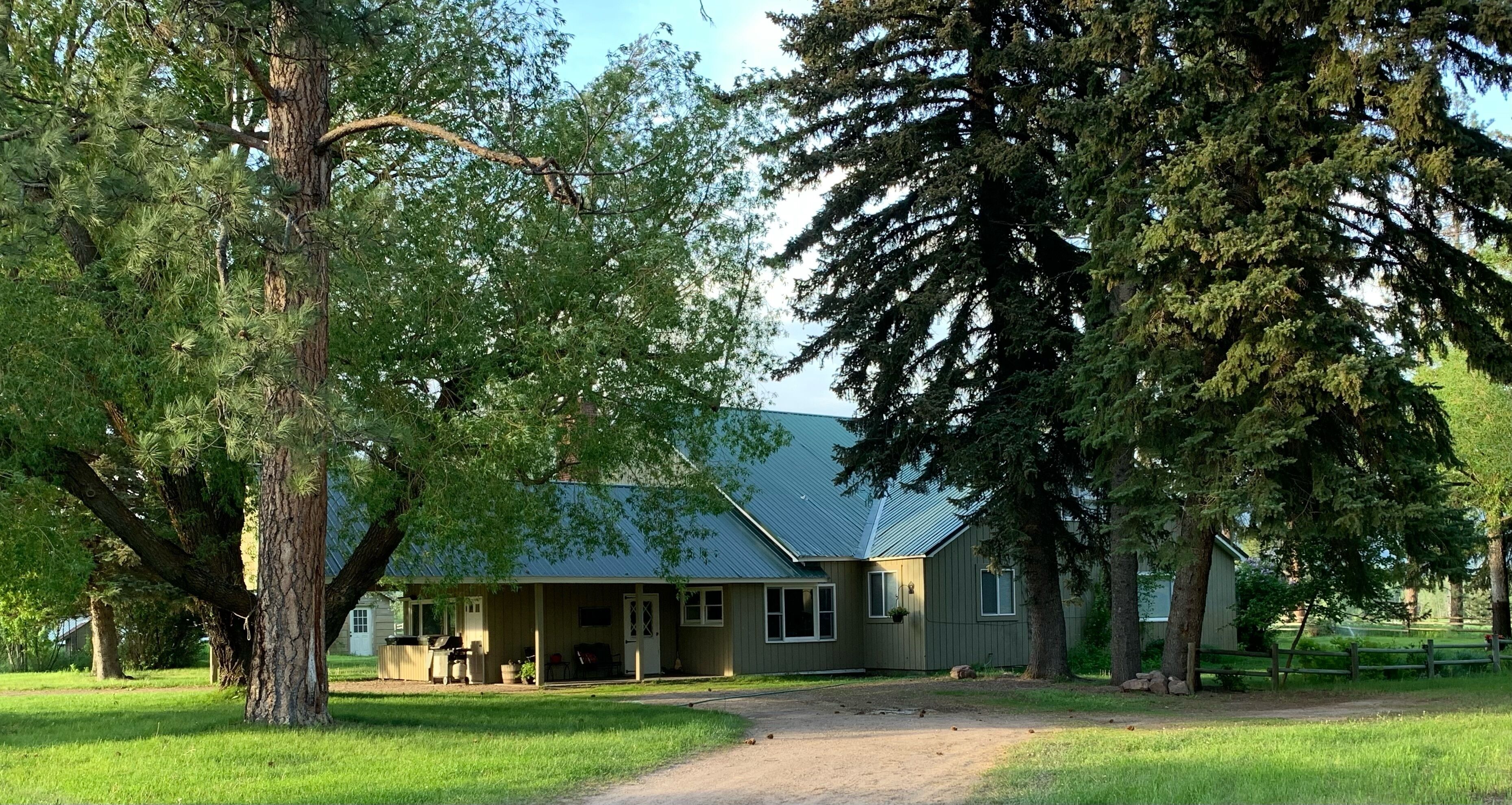 Large home on a beautiful, working cattle ranch