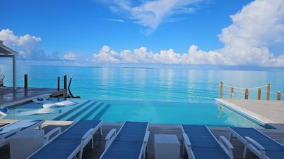 Luxury beachfront home, Heated private pool, Five King suites w/ ensuite baths!