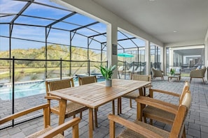 Outdoor dining - 8 BD/ 5 BA/ Storey Lake (2909 PS) (Kissimmee)