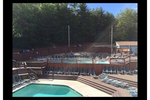 Indoor pool, outdoor pool