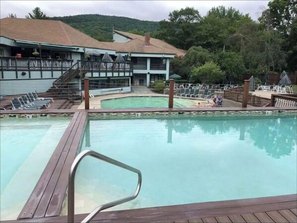 Indoor pool, outdoor pool