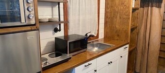 Tiny home with big personality. Close to everything because everything is close!