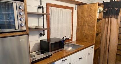 Tiny home with big personality. Close to everything because everything is close!