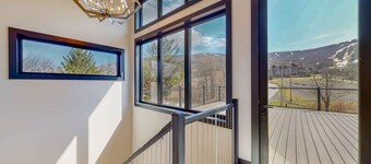 5 Bedrooms 5 1/2 Bath Ski Area Views, Walk to Skiing, Huge Common Space & Decks!