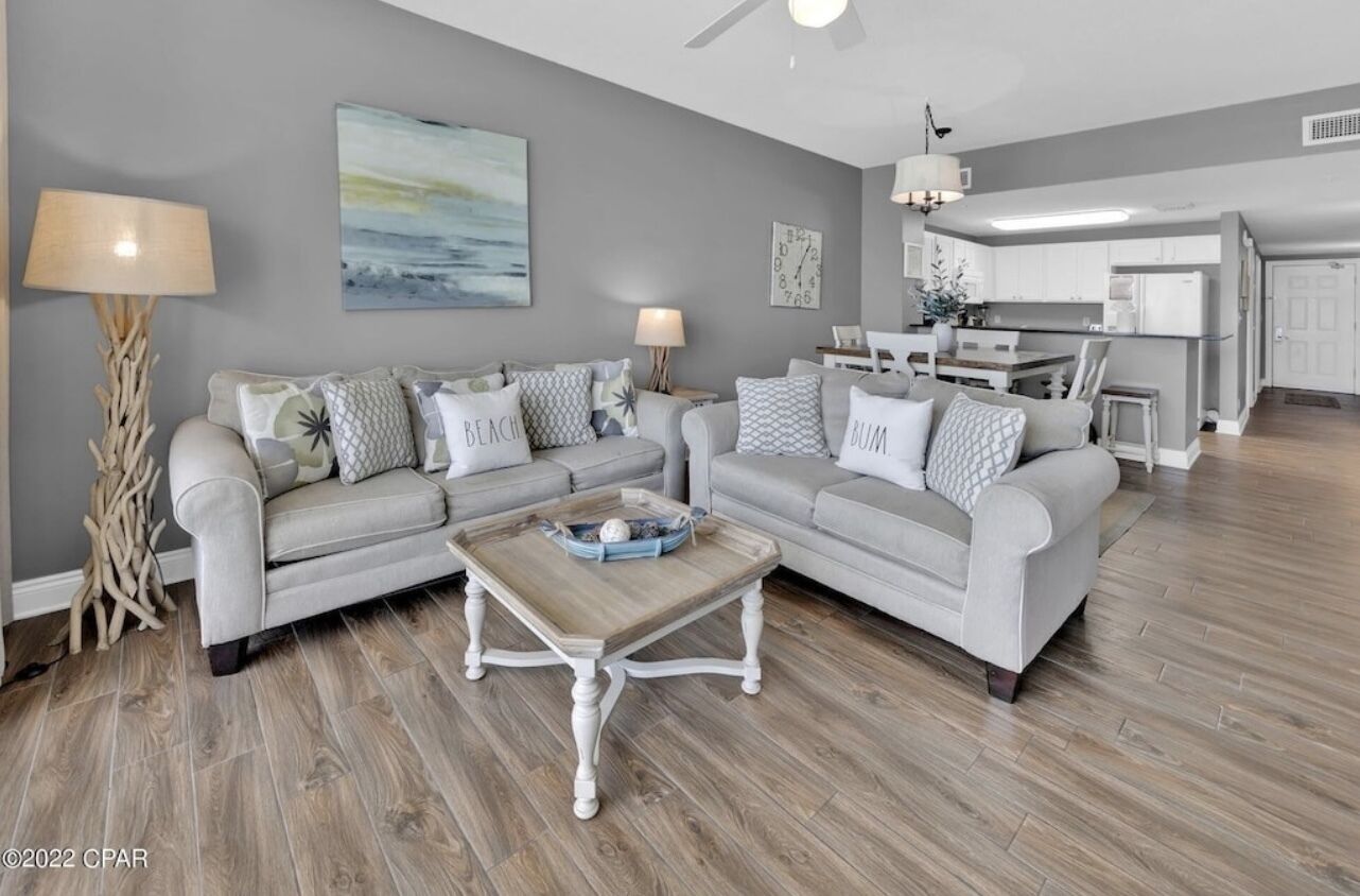 OCEAN FRONT PROPERTY next to Pier Park with pools, hot tib, tiki bars 