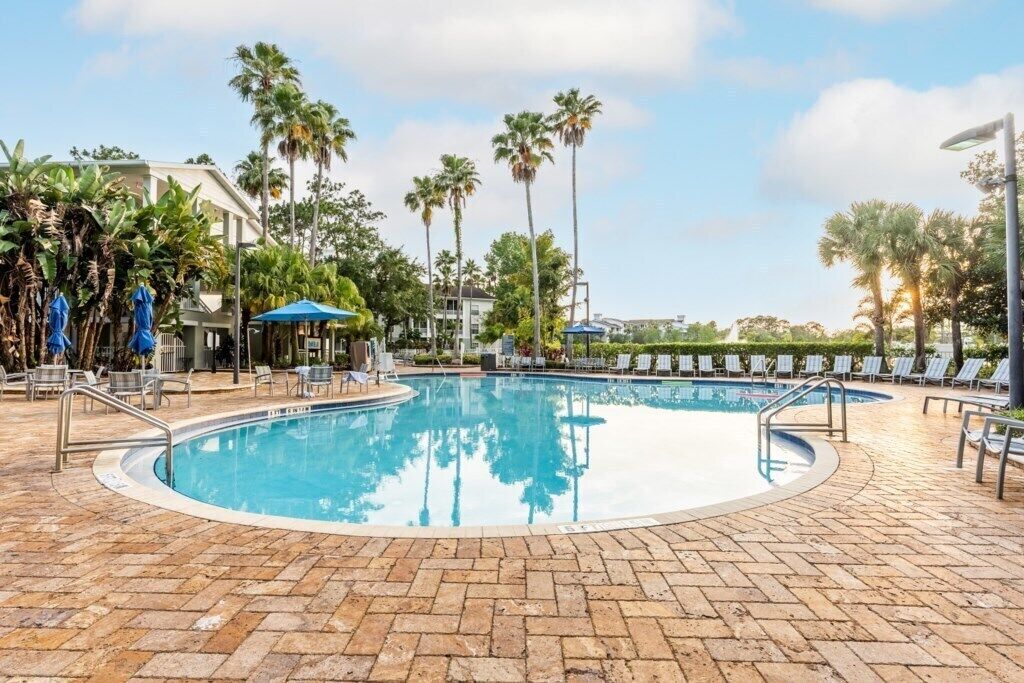 A heated pool